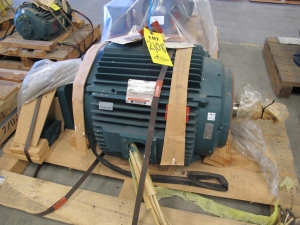 MOTOR, ELECTRIC TYPE, 60 HORSEPOWER, 460VAC 3 PHASE 60HZ ELEC RATING, 1780 RPM, 364TCZ FRAME, 74 AMPS, TENV ENCLOSURE, CONTINUOUS DUTY, 1.0 SERVICE FACTOR, 1-3/4" DIA SHAFT. THD TAPERED SHAFT WITH SLOT KEY, INSULATION CLASS "H", TYPE "RH",50C MAX AMBIENT TEMP. NEMA DESIGN "A" NEMA LOCKED ROTOR CODE "J", FACE MOUNTED PAINTING SHALL BE NQA-1, PART # 00600288-00222R (W-44) LOADING & HANDLING FEE $15-